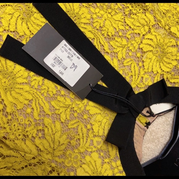 Gucci Yellow Lace Dress - Picture 4 of 6